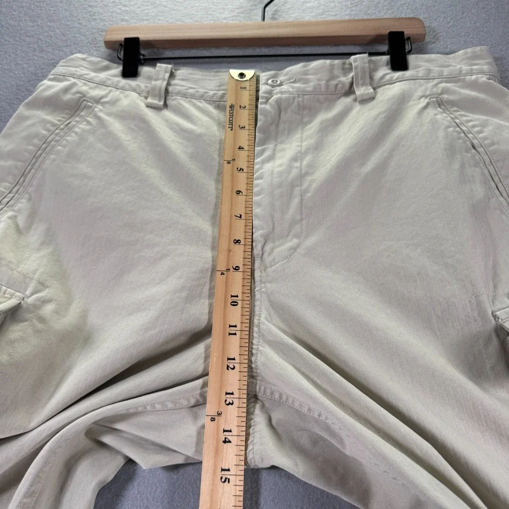 Vintage Gap Cargo Pants Men 36x30 Beige Straight Wide Leg Heavyweight Trendy 90s